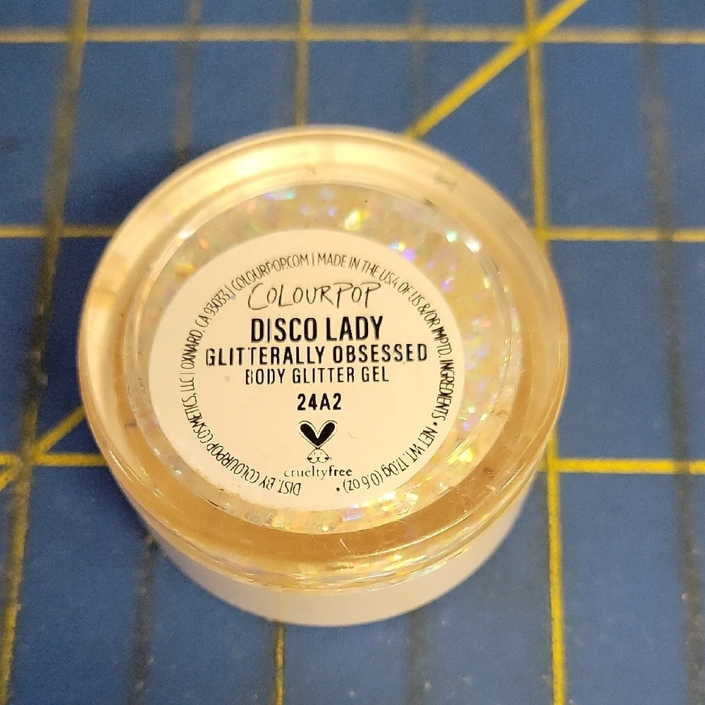 ColourPop Glitterally Obsessed Body Glitter Gel New Jar - 24A2 Disco Lady